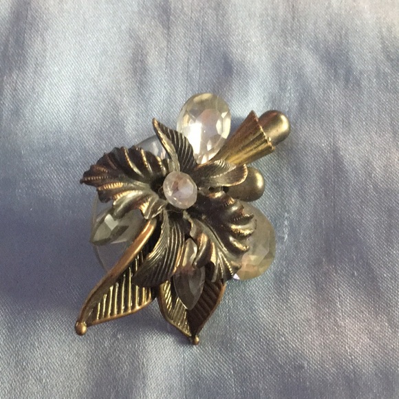 🥜TRADED🥜Vintage silver LARGE floral earrings - Picture 9 of 14